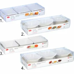 3 schaaltjes wit voor amuse/snack (4 ass)