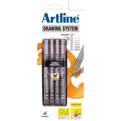 Artline tekenpennen 0,2 / 0,4 / 0,6 / 0,8