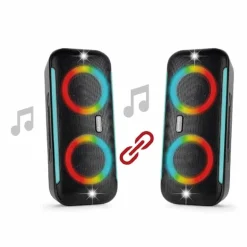 Artsound lightbeats large portable zwart speaker
