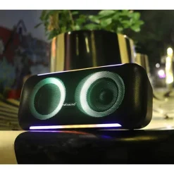 Artsound Lightbeats medium portable zwart speaker
