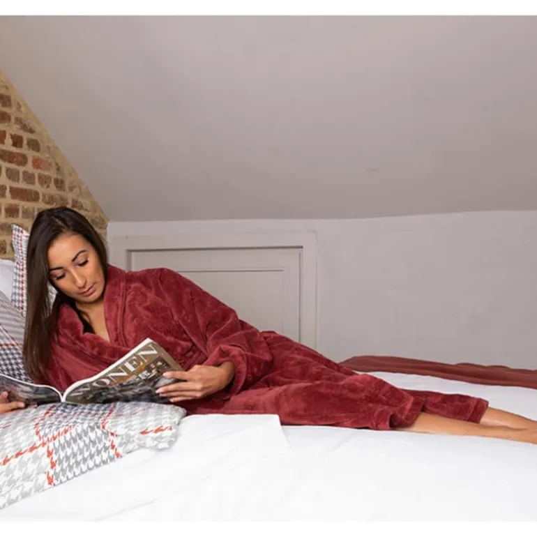 Badjas Florence bordeaux XL/XXL