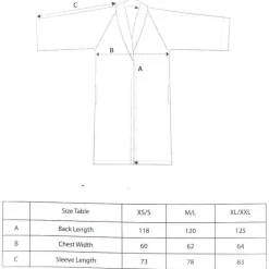 Badjas Florence sky blue XL/XXL