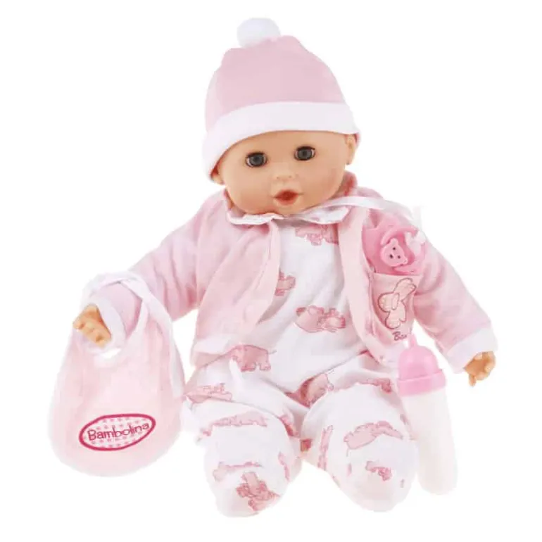 Bambolina Flora babypop met 50 Engelse woordjes