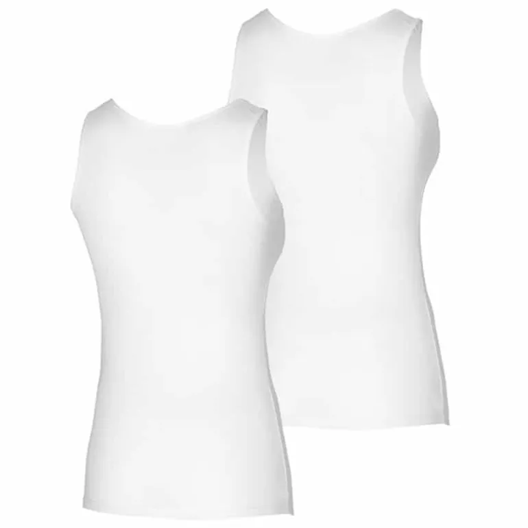 Bamboo Singlet (2 stuks) dames wit