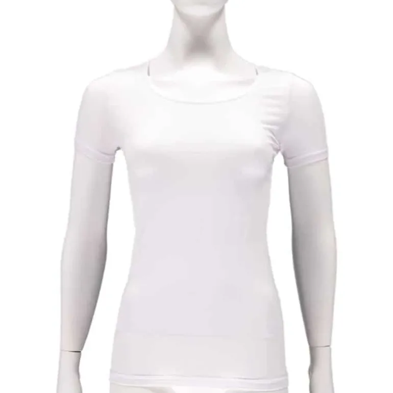 Bamboo T-shirt (2 stuks) dames wit