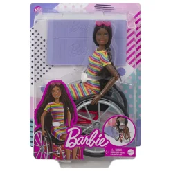 Barbie Fashionista met rolstoel (pop 166)
