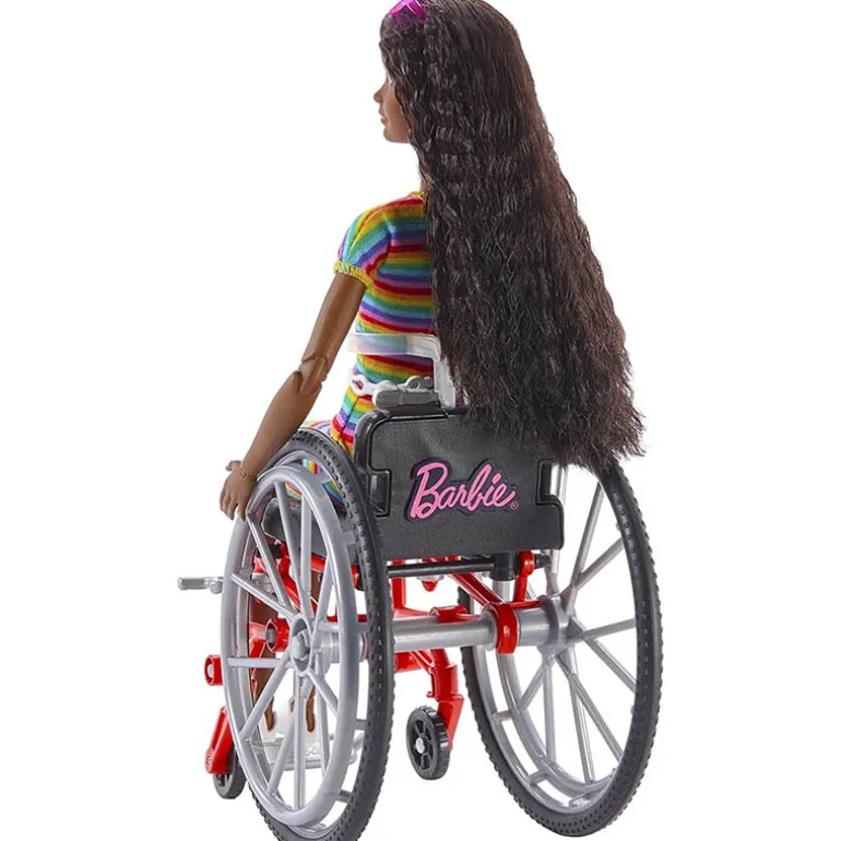 Barbie Fashionista met rolstoel (pop 166)