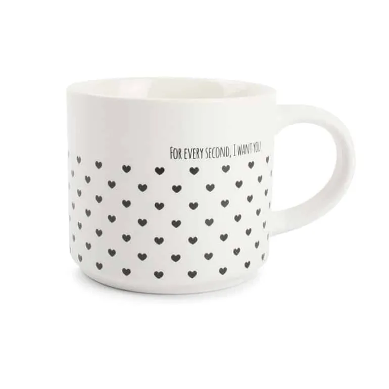 Beker hartjes Amor 46cl.