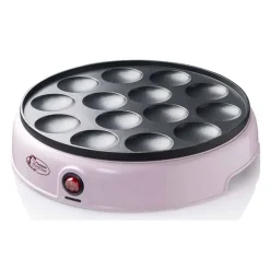 Bestron Poffertjesmaker voor 14 poffertjes (800 W) roze