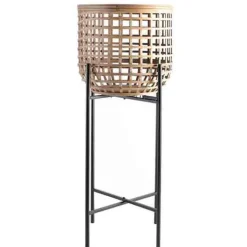 Bloempot op voet (33x33x88cm)