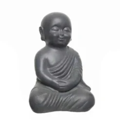 Boeddha zittend (34cm) antraciet