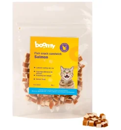 Boomy Kat snack (80gr) Sandwich zalm