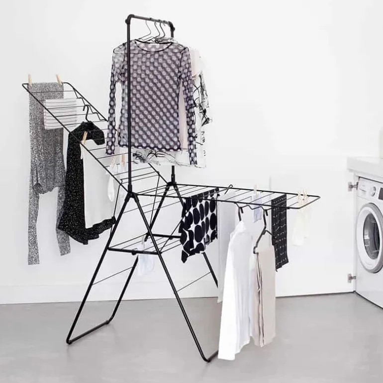 Brabantia Hangon droogrek (25m) zwart met haak