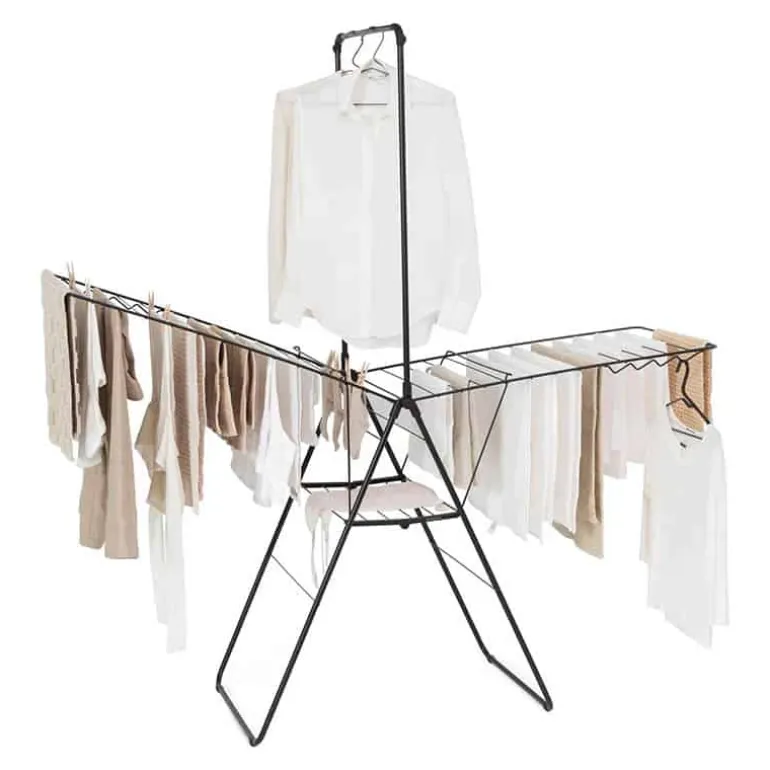 Brabantia Hangon droogrek (25m) zwart met haak