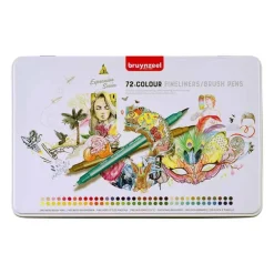 Bruynzeel Fineliner Brushpen (72 stuks)