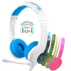 Buddyphones on ear met staafmicrofoon – blauw