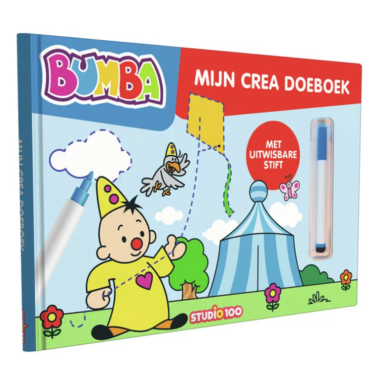 Bumba Kartonboek met stift ‘Mijn Crea doeboek’