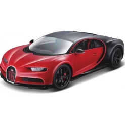 Burago Bugatti Chiron sport rood/zwart 1:18