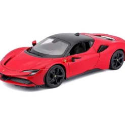 Burago Ferrari SF90 Stradale 1:18 Rood/Zwart