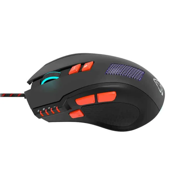 Canyon gamingmuis corax 6400dpi programmmeerbaar zwart/oranje