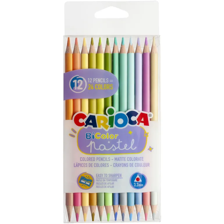 Carioca Pastel bicolor kleurpotloden (12 stuks)