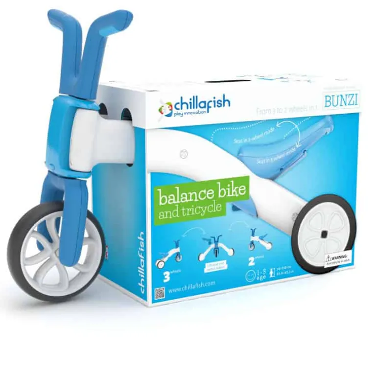 Chillafish Driewieler & loopfiets Bunzi (2 in 1) blauw