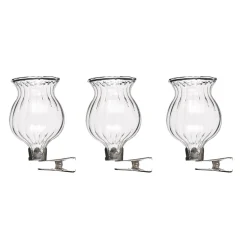 Clip vaas (ø4x6cm) glas – 3 stuks
