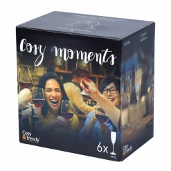 Cosy Moments Set flute glazen (19cl) – 6 stuks
