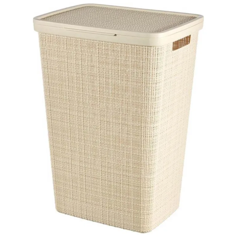 Curver wasbox 58L in jute, wit