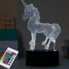 3D lamp eenhoorn