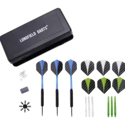 Darts Longfield steel set black coated