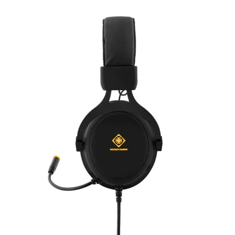 Deltaco Gaming Over-ear headphone mic met LED zwart