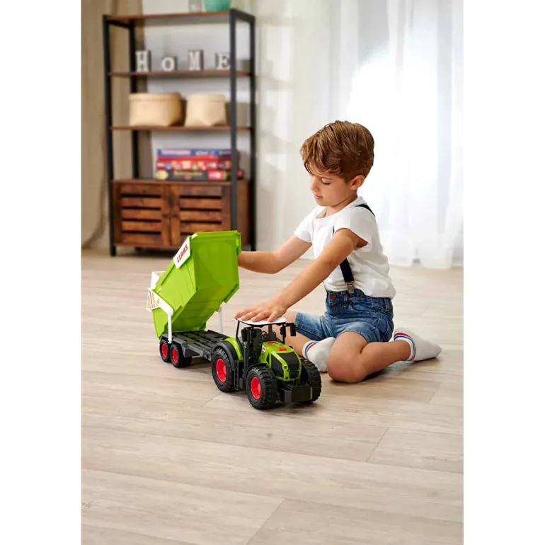 Dickie CLAAS Tractor + Trailer met dumpfunctie