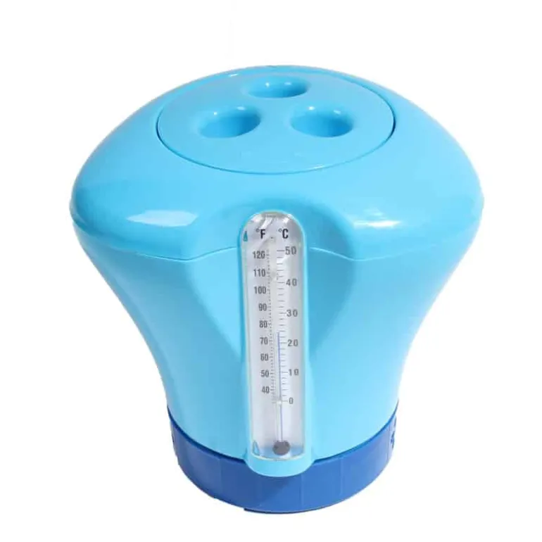 Drijvende chloordispenser met thermometer