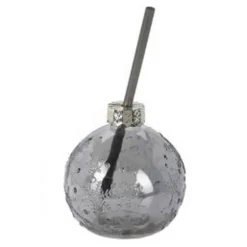 Drinkglas kerstbal (3 ass.)