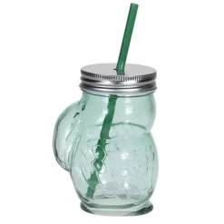 Drinkglas met rietje (14cm)