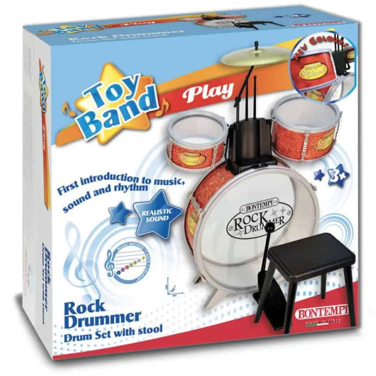 Drum set “Rock Drummer” met krukje