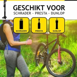 Dunlop Fietspomp staand (ø35mm, H62cm)