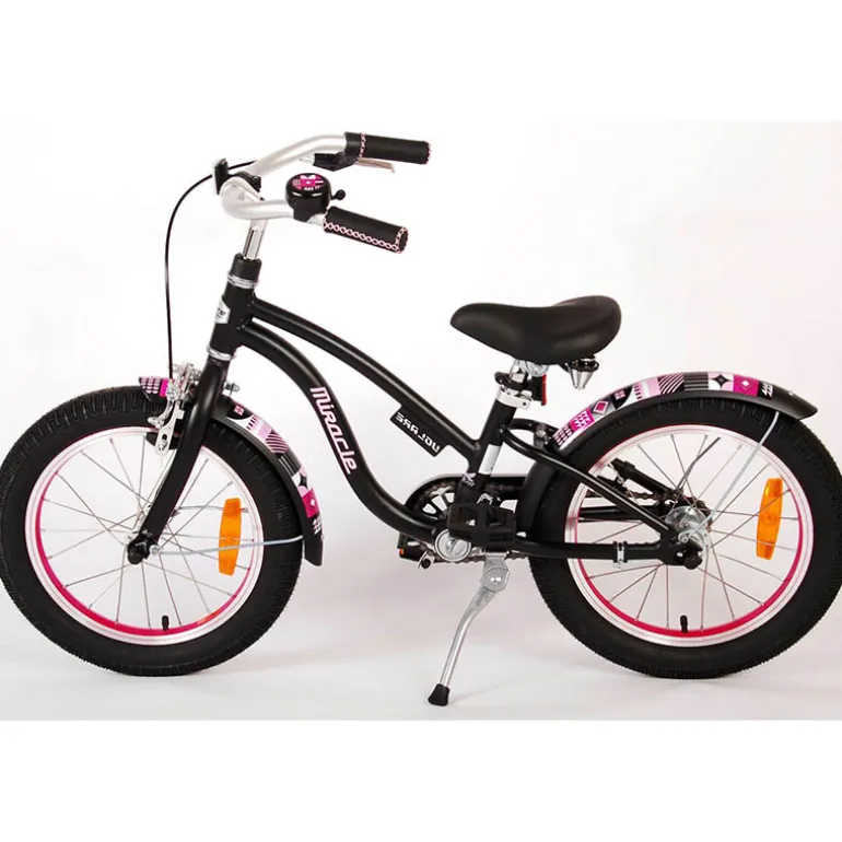 Fiets meisjes 16″ Volare Miracle Cruiser mat zwart