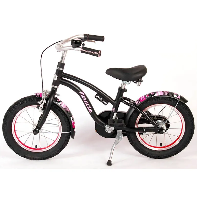 Fiets meisjes 14″ Volare Miracle Cruiser mat zwart