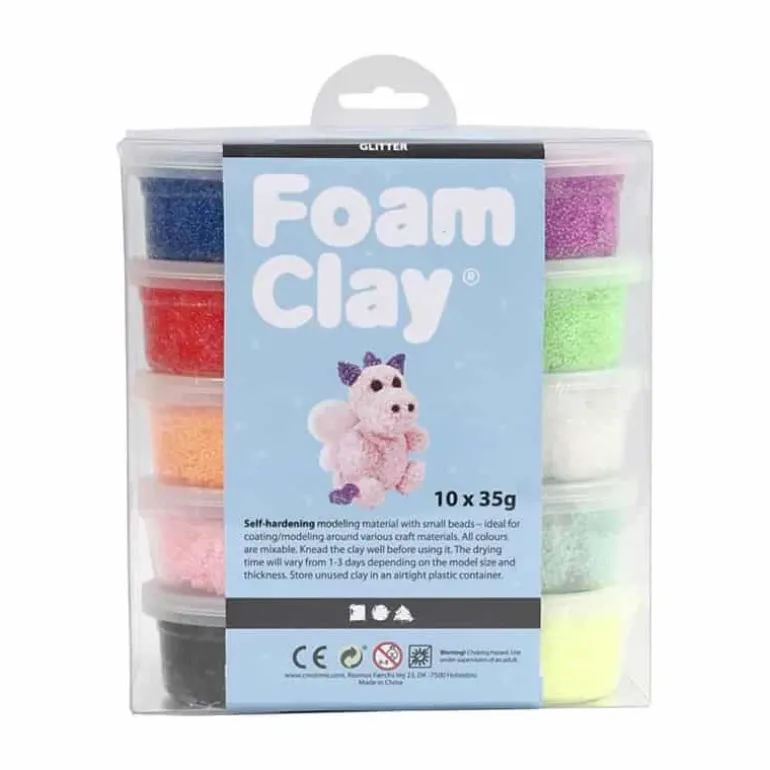 Foam Clay glitter (10x35gr)