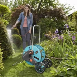 Gardena Slangenwagen Aquaroll flex met 25m 5/8 gemonteerd