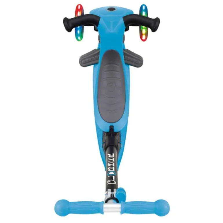 Globber Go-Up met lichten, plooibaar, pastel blauw
