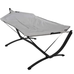 Hangmat (260x98cm) met metalen standaard