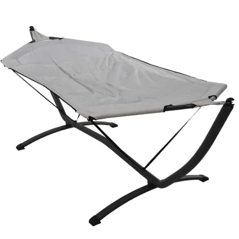 Hangmat (260x98cm) met metalen standaard