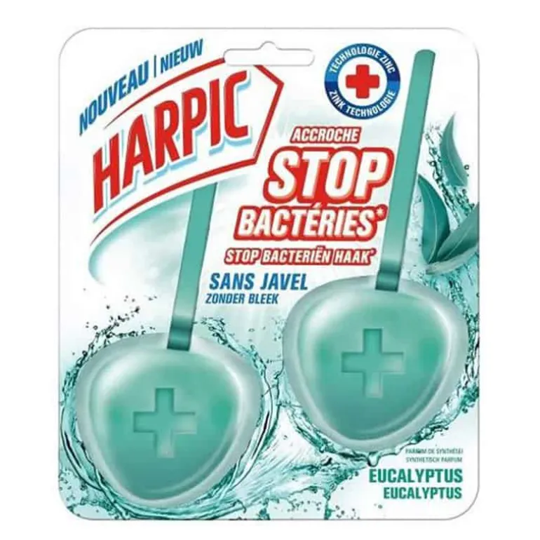Harpic Toiletblok Stop Bacteria eucalyptus 2×40 gr