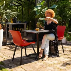 Hartman Sophie Bistro tafel (68x68cm) carbon zwart