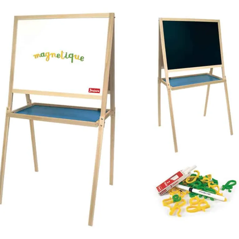Jeujura Krijt- en magneetbord met krijtbak – multifuncties