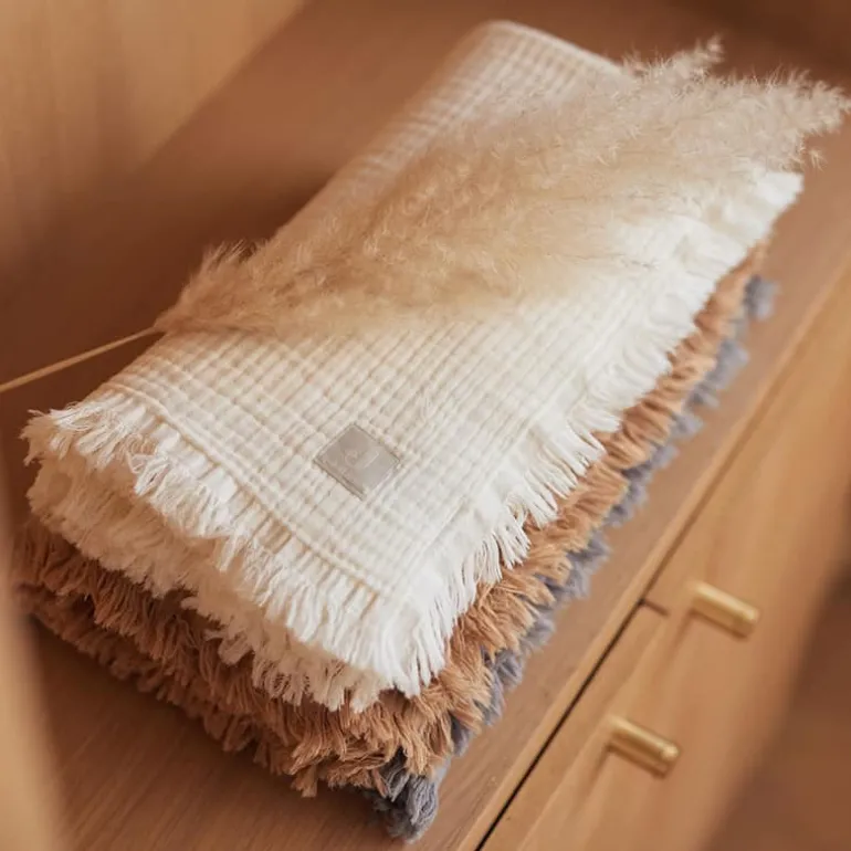 Jollein Deken muslin fringe (75x100cm)