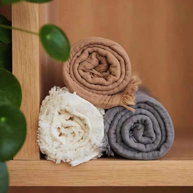 Jollein Deken muslin fringe (75x100cm)